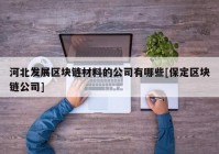 河北发展区块链材料的公司有哪些[保定区块链公司]
